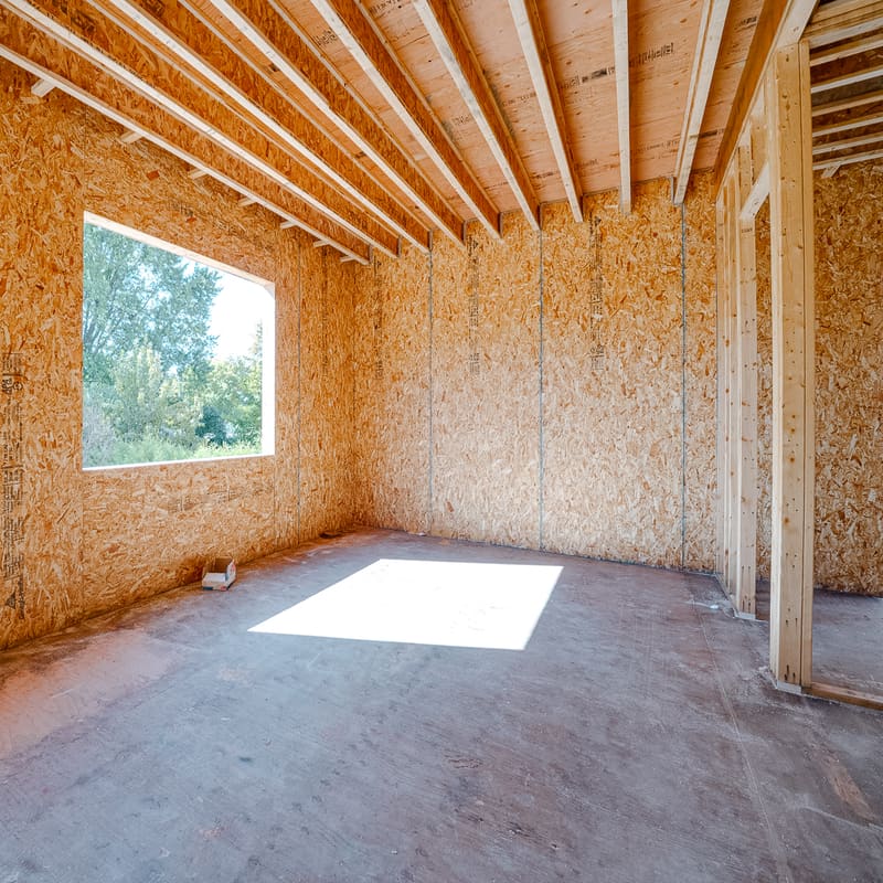 SIP roof panel installation with crane